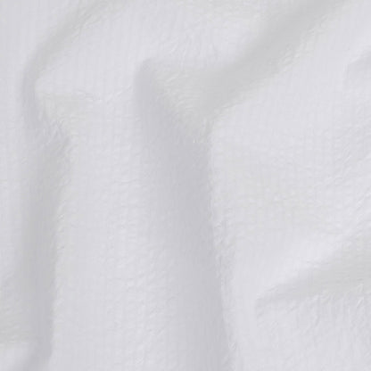 Organic Cotton Seersucker - White on White Stripes - Brasilia Collection Full