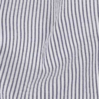 Organic Cotton Seersucker - Navy Stripes - Brasilia Collection Full