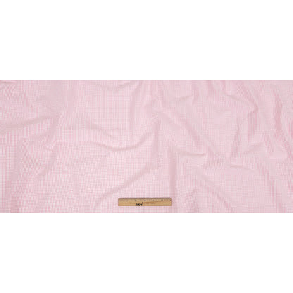 Olinda Pink Gingham Organic Cotton Seersucker - Folded