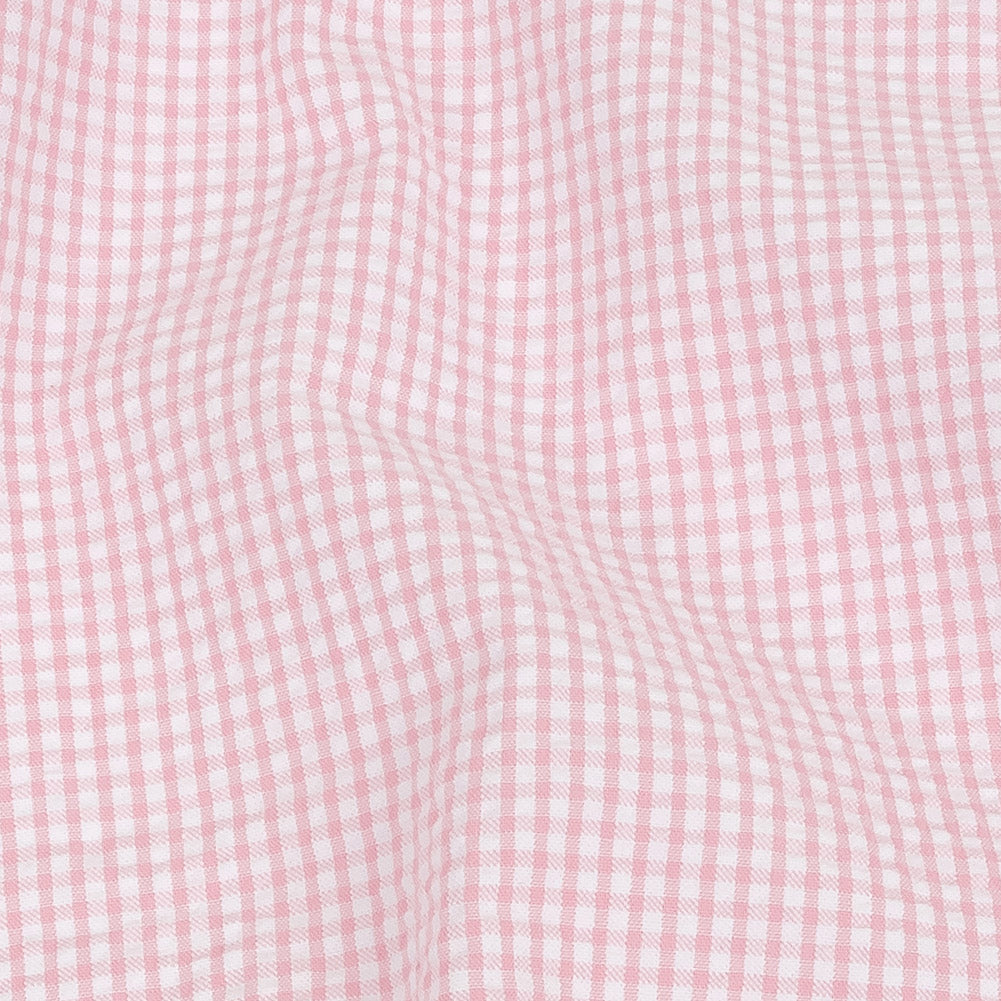 Olinda Pink Gingham Organic Cotton Seersucker - Full