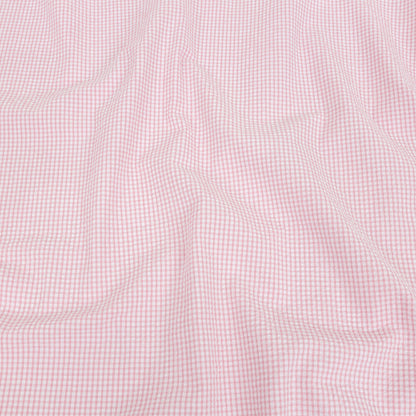 Olinda Pink Gingham Organic Cotton Seersucker