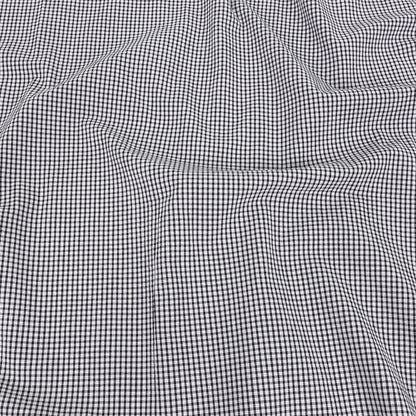 Olinda Black Gingham Organic Cotton Seersucker