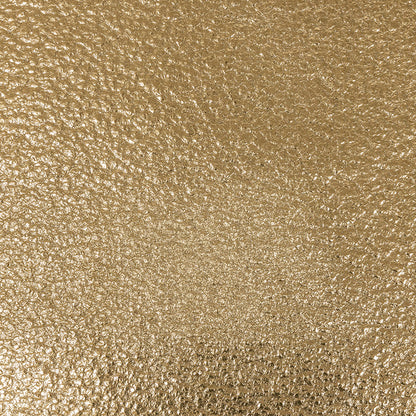 Clara Italian Metallic Gold Pebbled Coating with Foil Laminate