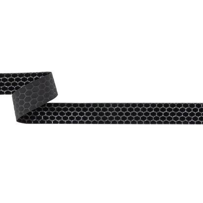 Italian Black Honeycomb Velvet Burnout Trim - 0.875"