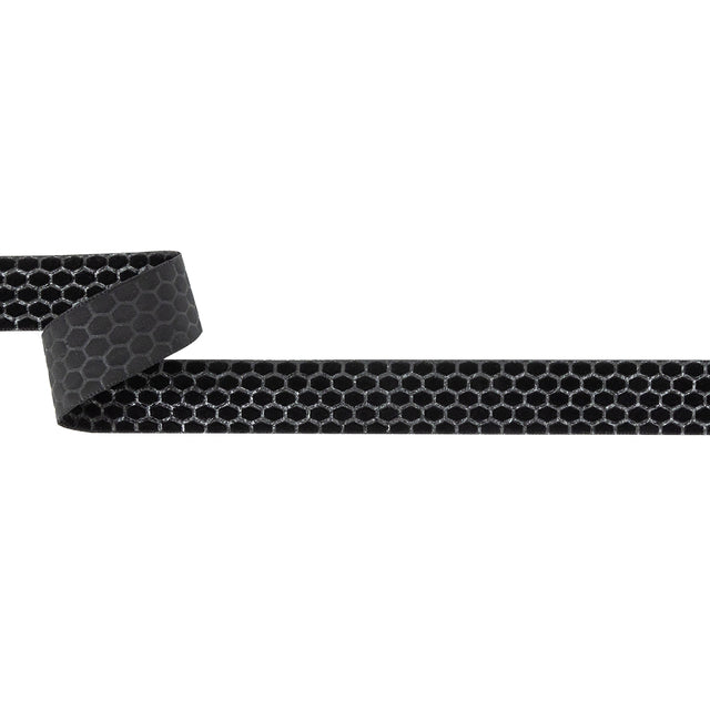 Italian Black Honeycomb Velvet Burnout Trim - 0.875"