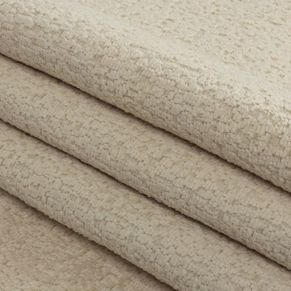 Crypton Hesse Custard Tactile Polyester Chenille - Folded