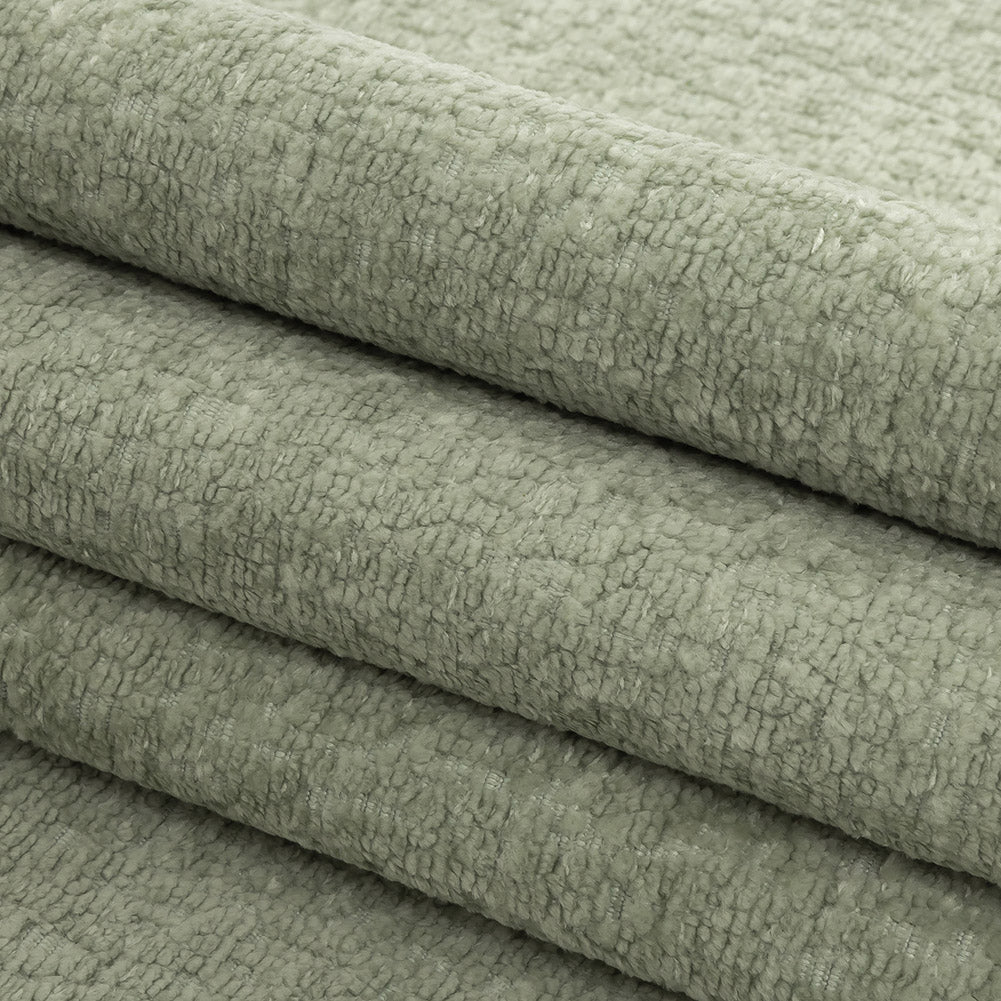 Crypton Hesse Sea Green Tactile Polyester Chenille Folded
