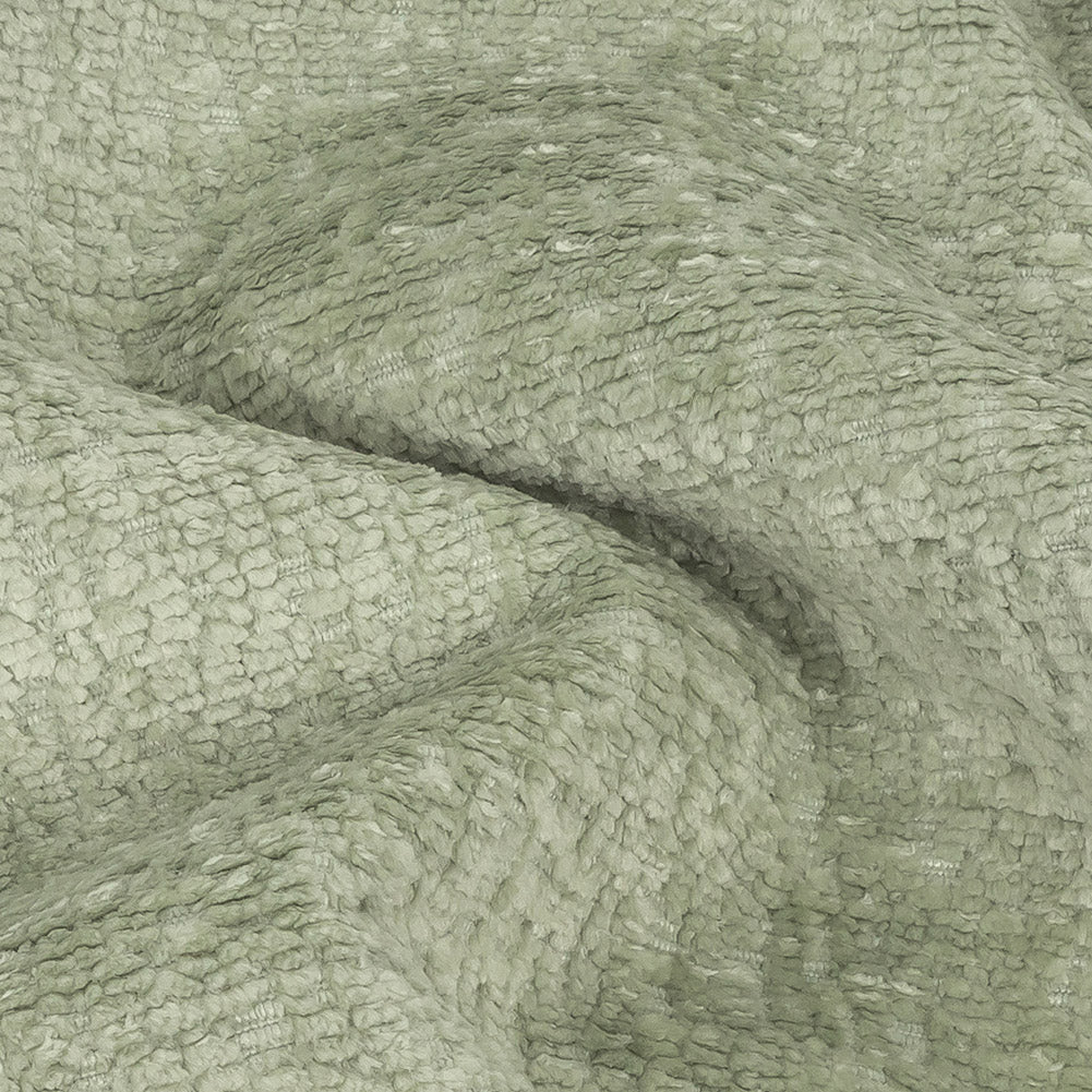 Crypton Hesse Sea Green Tactile Polyester Chenille Detail