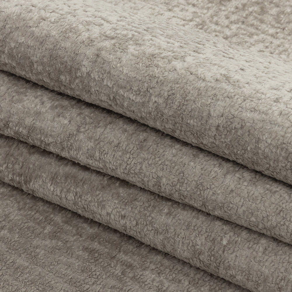 Crypton Hesse Granite Tactile Polyester Chenille - Folded