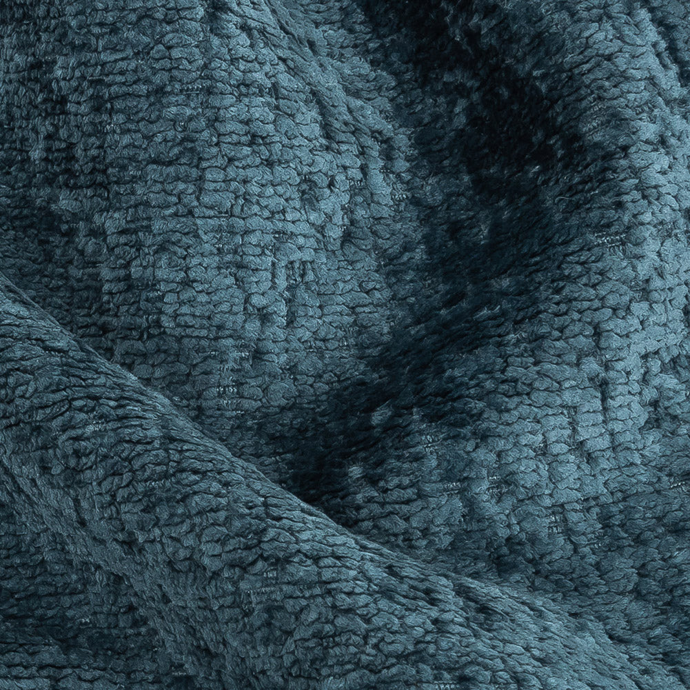 Crypton Hesse Blue Tactile Polyester Chenille Detail