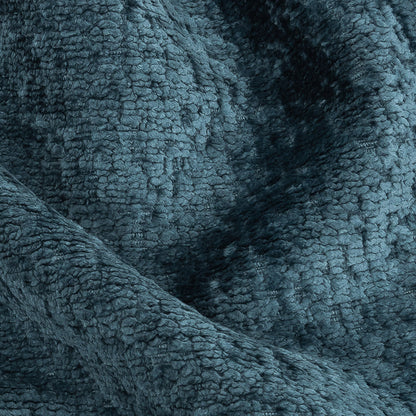 Crypton Hesse Blue Tactile Polyester Chenille Detail