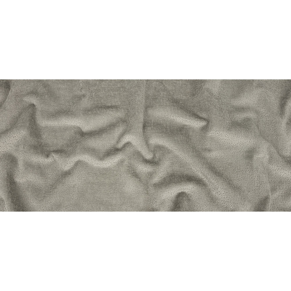 Crypton Hesse Gray Tactile Polyester Chenille Full
