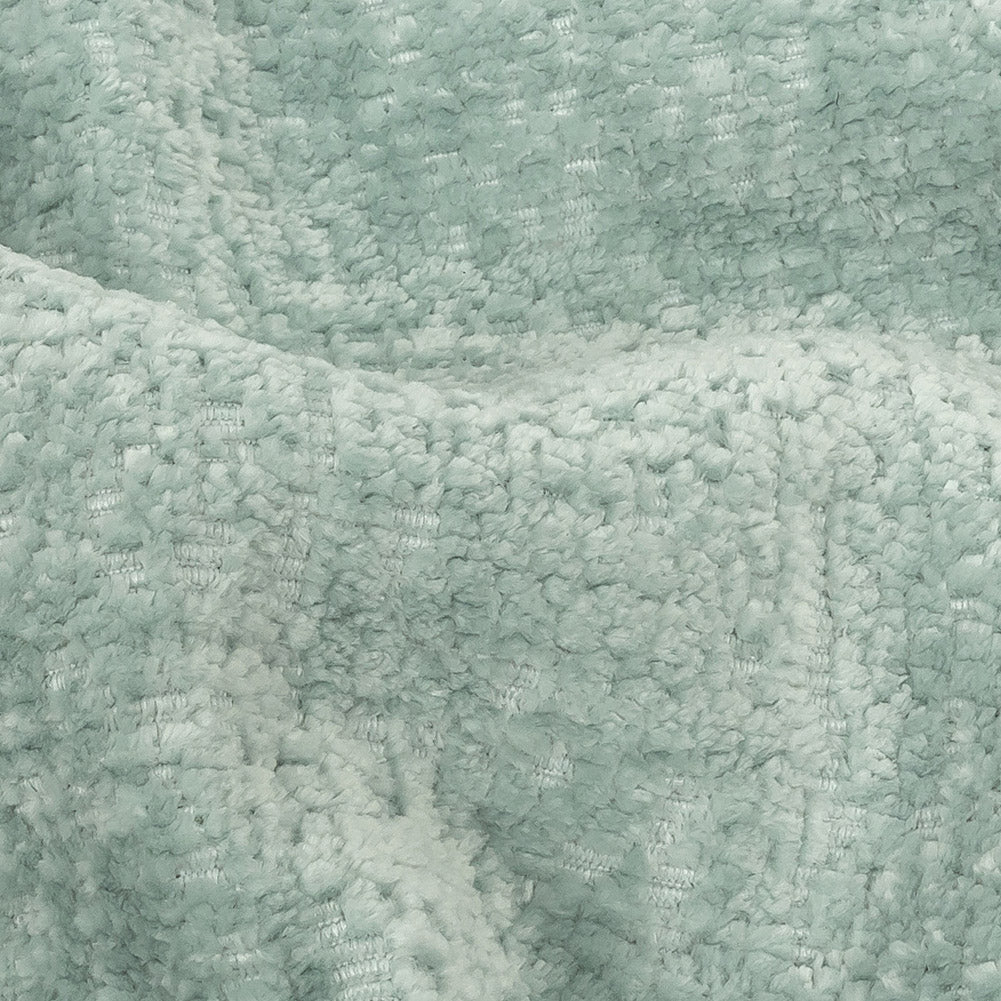 Crypton Hesse Aqua Tactile Polyester Chenille - Detail