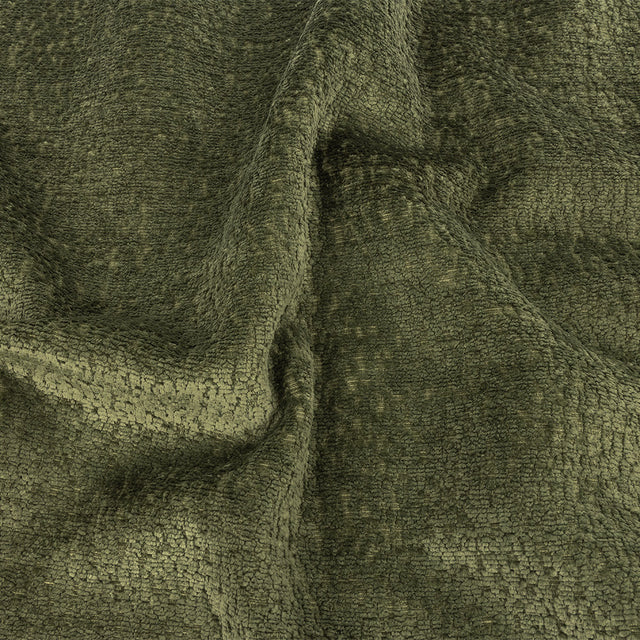 Crypton Hesse Green Tactile Polyester Chenille