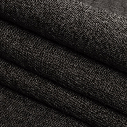 Crypton Tolkie Slate Geometric Embossed Upholstery Fabric - Folded