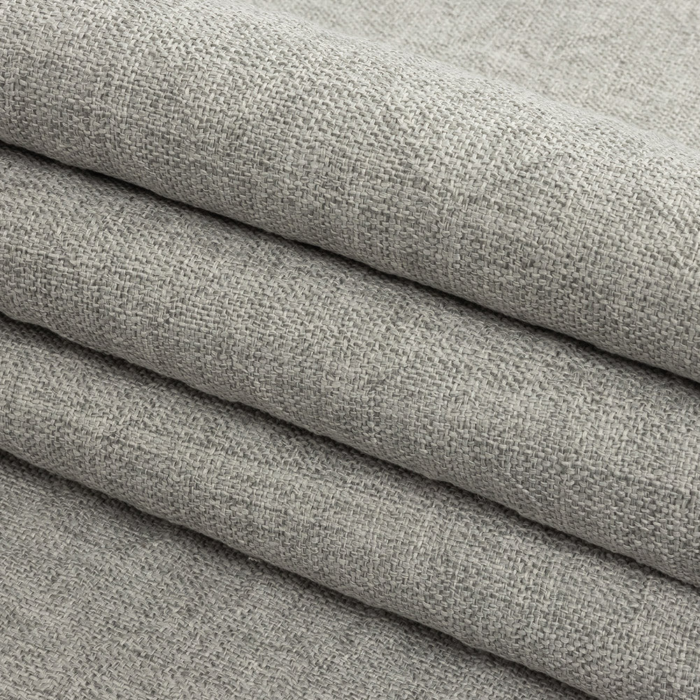 Crypton Tolkie Gray Geometric Embossed Upholstery Fabric Folded