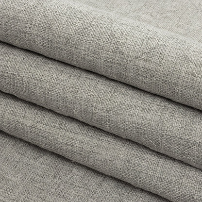 Crypton Tolkie Gray Geometric Embossed Upholstery Fabric Folded