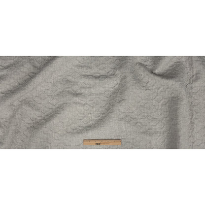Crypton Tolkie Gray Geometric Embossed Upholstery Fabric Full