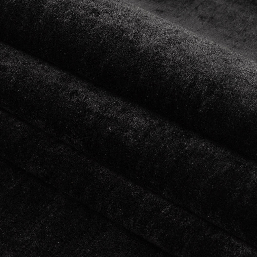 Crypton Lush Ebony Polyester Chenille - Folded