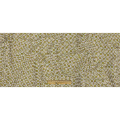 Gold Quatrefoil Blended Polyester Jacquard - Full
