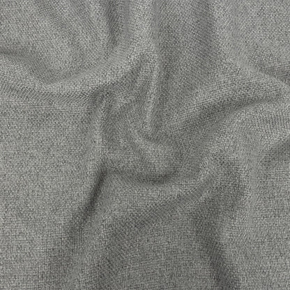 Silver Basketwoven Polyester and Cotton Home Decor Fabric