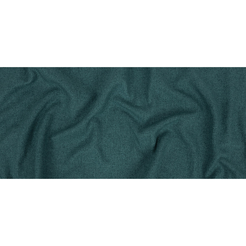 Petrol Basketwoven Polyester and Cotton Home Decor Fabric - Full