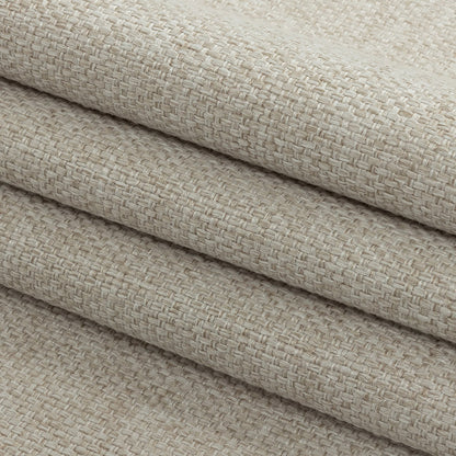 Crystal Gray Basketwoven Polyester and Cotton Home Decor Fabric Folded
