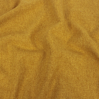 Mustard Basketwoven Polyester and Cotton Home Decor Fabric