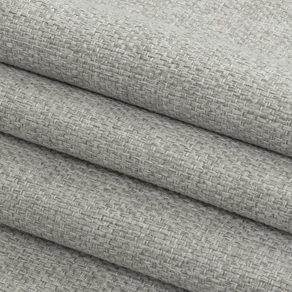 Warm Gray Basketwoven Polyester and Cotton Home Decor Fabric Folded