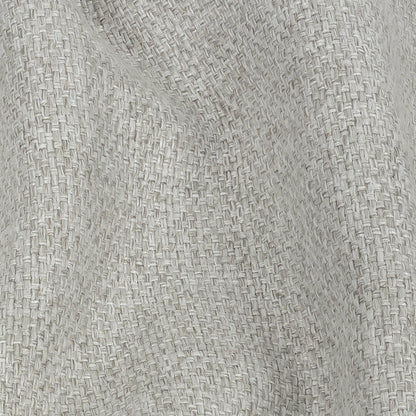 Warm Gray Basketwoven Polyester and Cotton Home Decor Fabric Detail