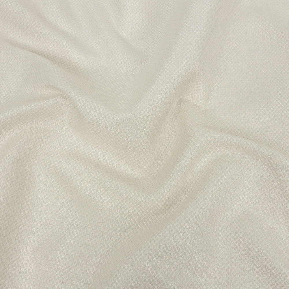 Ivory Minute Diamond Blended Polyester Jacquard