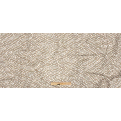 Khaki Scaled Blended Polyester Jacquard - Full