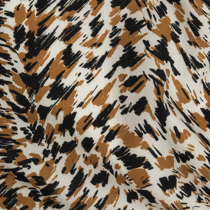 Mood Exclusive Tan Fanciful Furs Cotton Poplin Detail