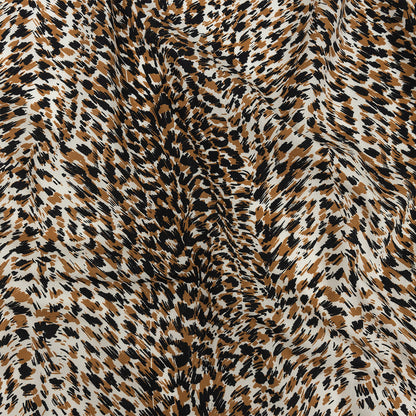 Mood Exclusive Tan Fanciful Furs Cotton Poplin