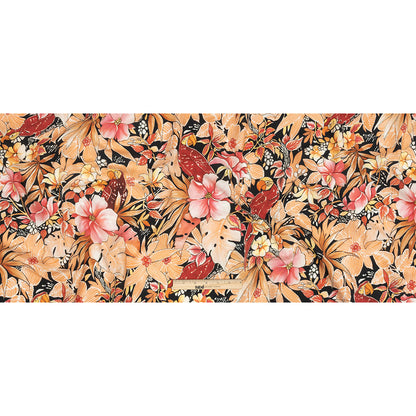 Mood Exclusive Orange Parrotdise Cotton Shirting - Full