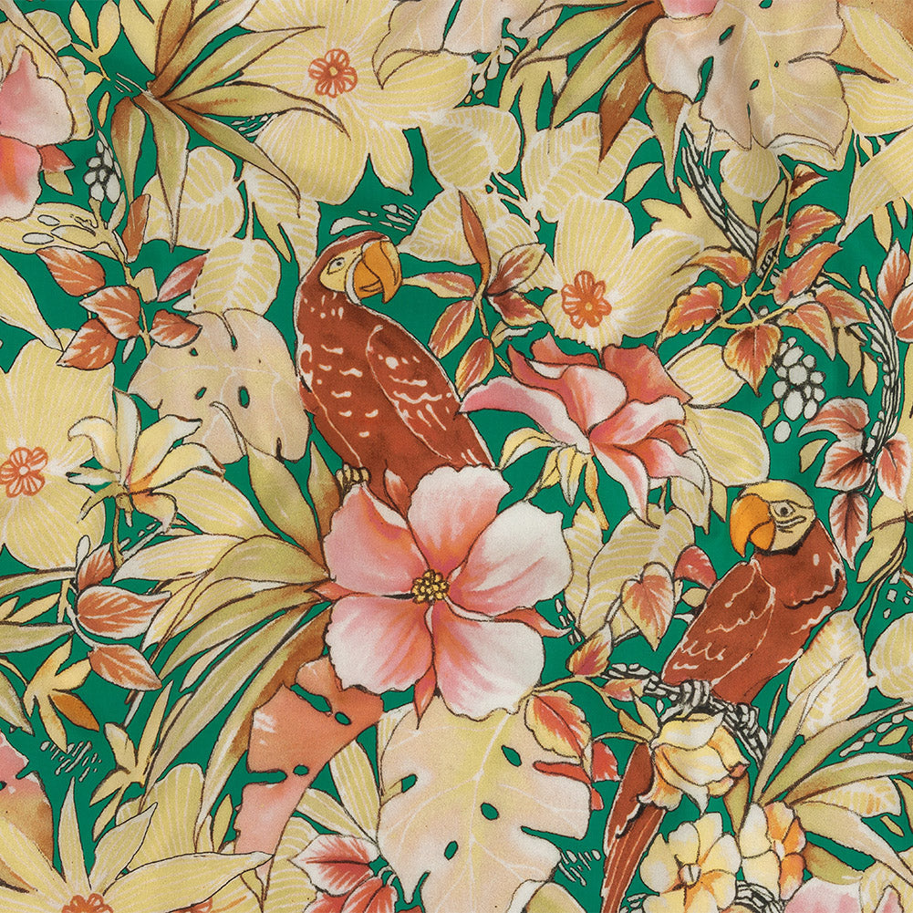 Mood Exclusive Emerald Parrotdise Cotton Shirting