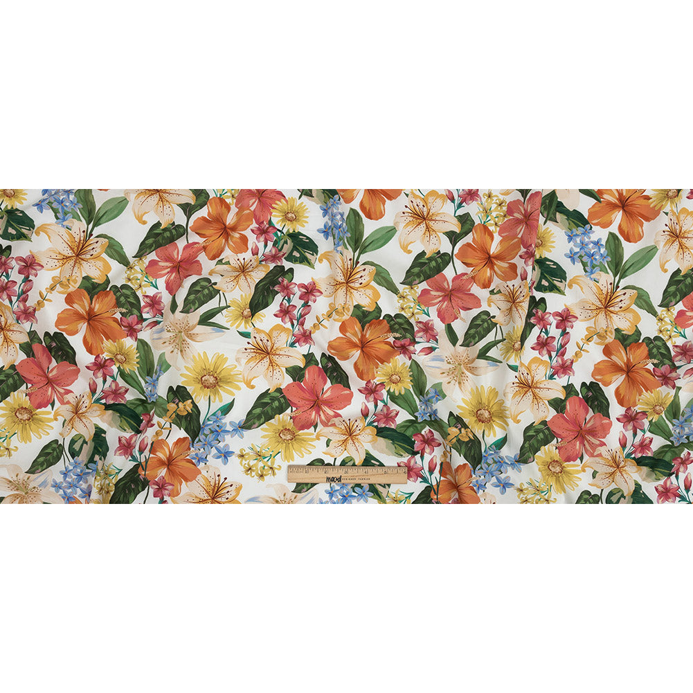 Mood Exclusive White Juno's Bounty Cotton Shirting Full