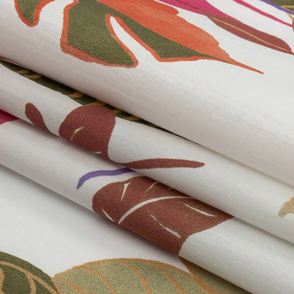 Mood Exclusive White Succulent Contours Cotton Shirting - Folded