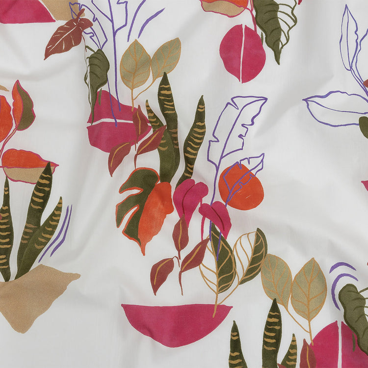 template--26688905969737__main-Mood Exclusive White Succulent Contours Cotton Shirting