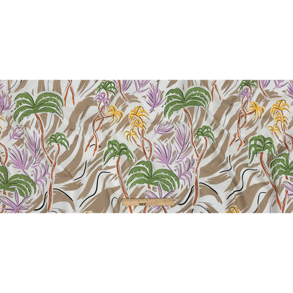 Mood Exclusive Taupe Foliate Figment Cotton Shirting Full