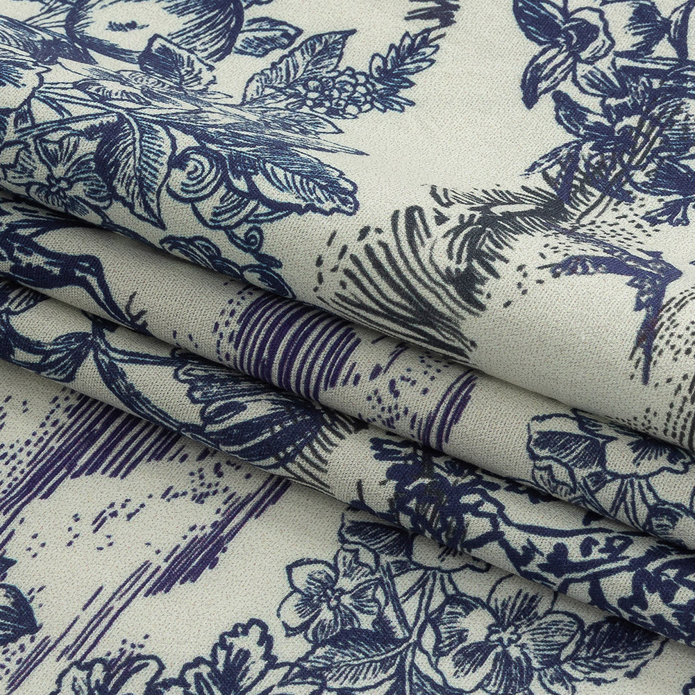 Mood Exclusive White Tender Tableau Stretch Cotton Poplin Folded