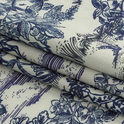 Mood Exclusive White Tender Tableau Stretch Cotton Poplin Folded