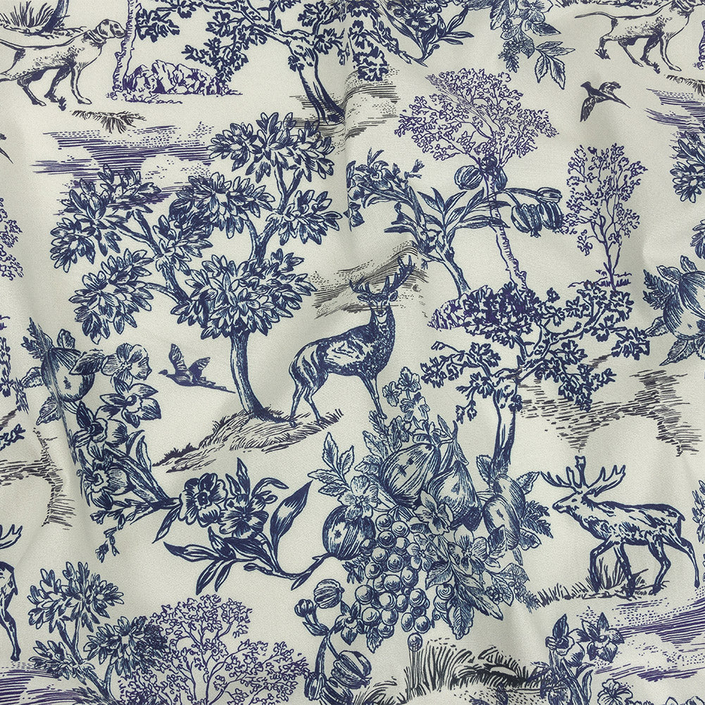 Mood Exclusive White Tender Tableau Stretch Cotton Poplin