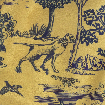 Mood Exclusive Mustard Tender Tableau Stretch Cotton Poplin - Detail