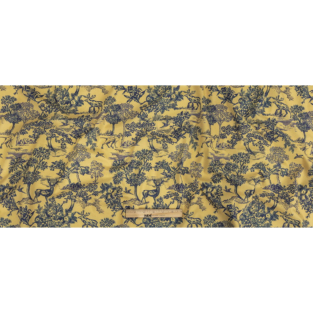 Mood Exclusive Mustard Tender Tableau Stretch Cotton Poplin - Full