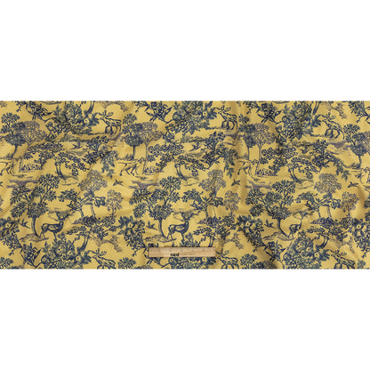 Mood Exclusive Mustard Tender Tableau Stretch Cotton Poplin - Full