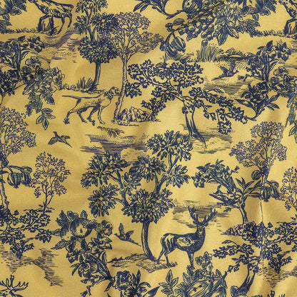 Mood Exclusive Mustard Tender Tableau Stretch Cotton Poplin