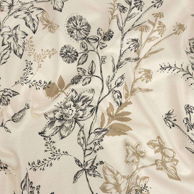 Mood Exclusive Pale Beige Curious Consideration Stretch Cotton Sateen