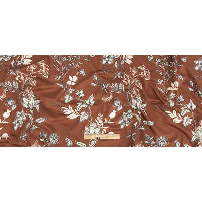 Mood Exclusive Brown Curious Consideration Stretch Cotton Sateen Folded