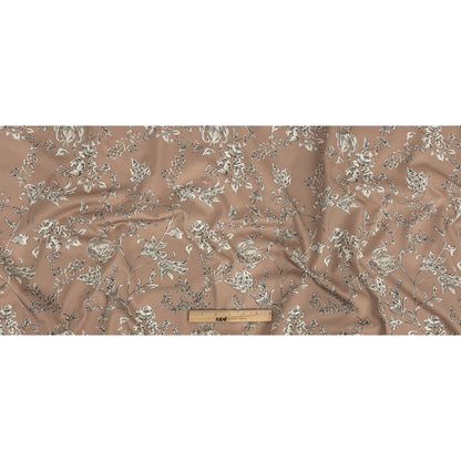 Mood Exclusive Tan Organic Delineation Stretch Cotton Sateen - Full